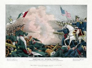 Slaget ved Buena Vista, utkjempet 23. februar 1847, var den amerikanske hæren under Gen"l Taylor fullstendig seirende av American School