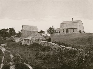 Fødested til Commodore O. H. Perry, South Kingston (fotogravyr) av American School