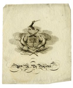 Bokskilt av William Axtell De Peyster (1793-1856), ca. 1840 av American School