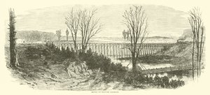 Bridge on Military Railroad, mars 1865 av American School