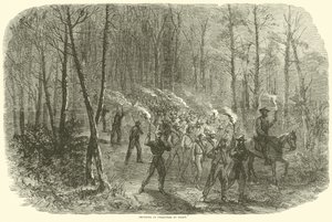 Innbringelse av fanger om natten, august 1864 av American School