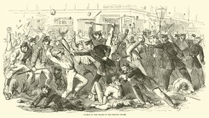 Anklage for politiet ved Tribune-kontoret, juli 1863 av American School