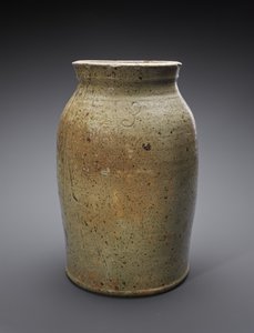Churn, c. 1865-1900 (alkalisk glasert steintøy) av American School