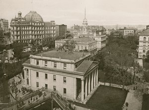 City Hall Park, N.Y (fotogravyr) av American School