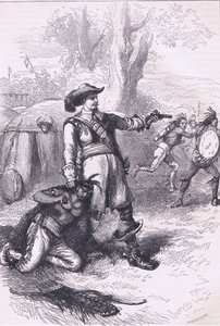 Oberst Atherton and the Indians 1661, illustrasjon fra Cassell