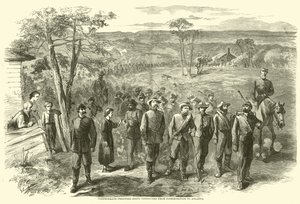 Konfødererte fanger ble ført fra Jonesborough til Atlanta, september 1864 av American School