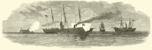 Konfødererte værer engasjerte blokkeringsflåten utenfor Charleston, januar 1863 av American School