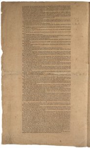 Grunnloven, første trykk, trykt av Dunlap & Claypoole, 17.–19. september 1787 (se også GLC 695933, GLC 695935 og GLC 695936) av American School