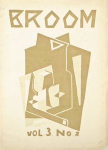 Omslag til bind 3, nummer 2, av kunstmagasinet "Broom", ca. 1921-1924 av American School