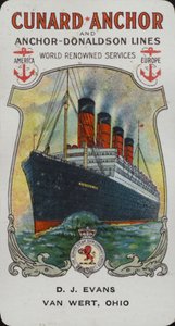 Cunard-skipet - Aquitania av American School
