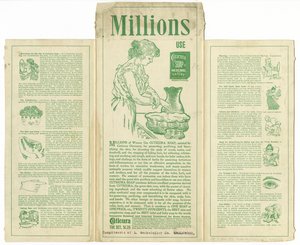 Cuticura Soap [foldet byttekort eller boks verso] av American School