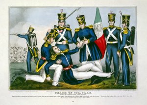 Col. Clays død, slaget ved Buena Vista, Feby. 23d, 1847, pub. 1847. av American School