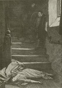 Death of Miss Langdon, fra maleriet av Wm Fred Yeames av American School