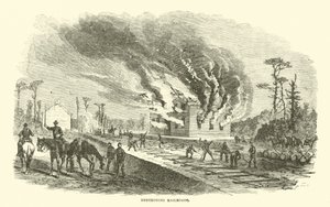 Ødelegge jernbaner, april 1863 av American School
