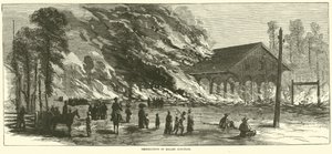 Ødeleggelse av Millen Junction, november 1864 av American School