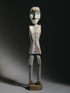 Billedefigur, Chippewa, sent på 1800-tallet (tre, jernspiker og pigment) av American School