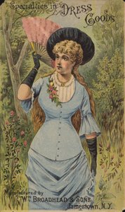 Elegant Lady Holding-vifte