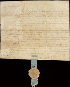 Oppslukt proklamasjon som gir Freedom of the City til John Jay av American School