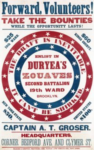Verve deg til Duryeas Zouaves, Second Battalion, 19th Ward, Brooklyn, ca. 1861