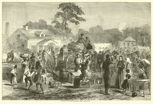 Exodus of Confederates fra Atlanta, september 1864 av American School