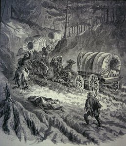 Federal Bagasjetog (litho) av American School