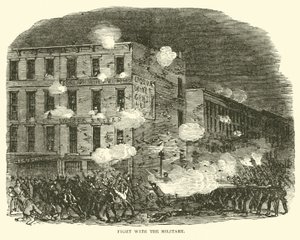 Kjemp med militæret, juli 1863 av American School
