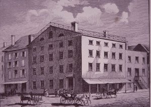 Fraunces Tavern, New York City (gravering) av American School