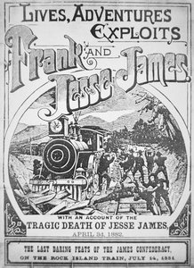 Forside av "Lives, Adventures, Exploits of Frank & Jesse James" av American School