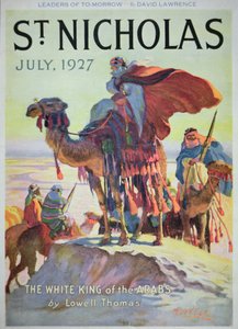 Forside av St. Nicholas magazine, juli 1927 (farge litho) av American School