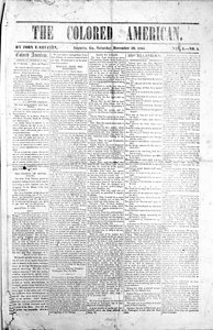 Forsiden av The Colored American, 30. desember, 1865 (trykk) av American School