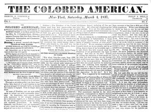 Forsiden av The Colored American, 4. mars, 1867 (avispapir) av American School