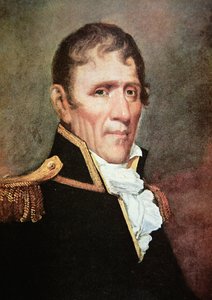 General Andrew Jackson (farge litho) av American School