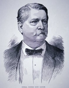 General Winfield Scott Hancock (1824-86) (gravering) av American School