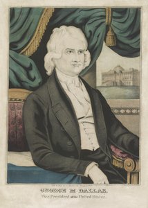 George M. Dallas, utgitt 1844 (fargelitografi) av American School