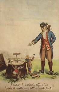George Washington tilsto for sin far av American School