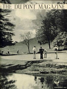 Golfere, forside av DuPont Magazine, juli-august 1936 av American School