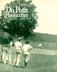 Golf, forside av DuPont Magazine, august 1923 av American School