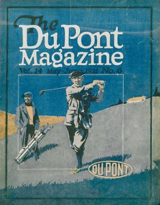 Golf, forside av DuPont Magazine, mai-juni 1921 av American School
