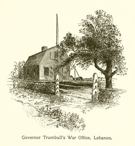 Guvernør Trumbulls krigskontor, Libanon, Connecticut av American School