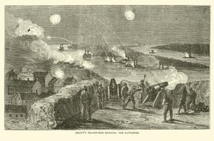 Grants transporterer som kjører batteriene, april 1863 av American School