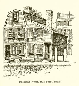 Hancocks Home, Hull Street, Boston av American School