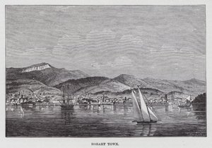 Hobart Town (gravering) av American School