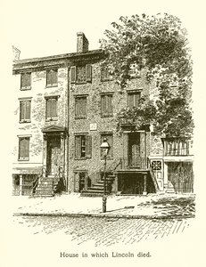 Huset der Lincoln døde, Abraham Lincoln av American School