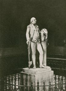 Hudsons-statuen av George Washington (fotogravyr) av American School