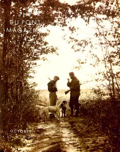 Hunters, forside av DuPont Magazine, oktober 1930 av American School