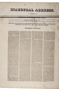 Innvielsesadresse til John Quincy Adams, 4. mars 1825 (se også GLC 696060) av American School