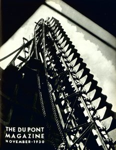 Industrielt maskineri, forside av DuPont Magazine, november 1930 av American School