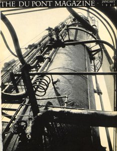 Industrianlegg, forside av DuPont Magazine, januar 1931 av American School