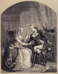 Intervju mellom George Washington og moren hans etter revolusjonen (gravering) av American School