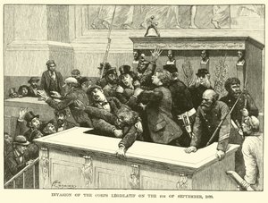 Invasjon av Corps Legislatif 4. september 1870 av American School